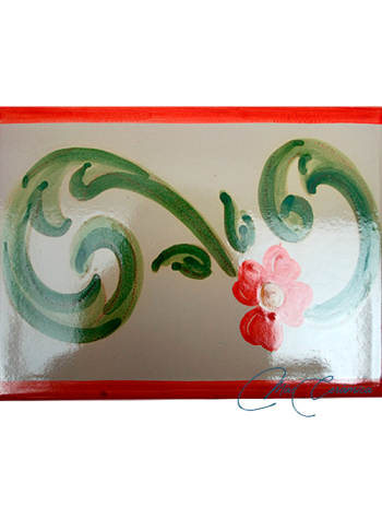 Azulejo Artesanal "Rosácea"
