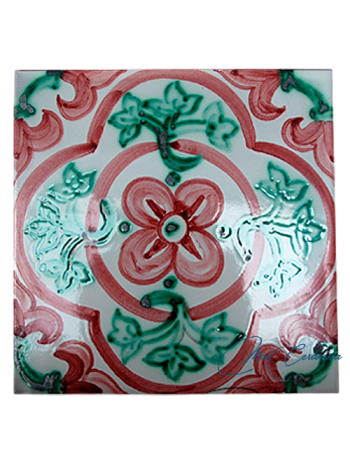 Azulejo Artesanal "Romana" Verde