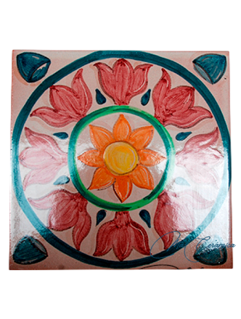 Azulejo Artesanal "Dama"