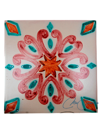 Azulejo Artesanal "Roseta"