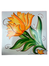 Azulejo Artesanal "Clavel"