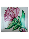 Azulejo Artesanal "Clavel" Lila