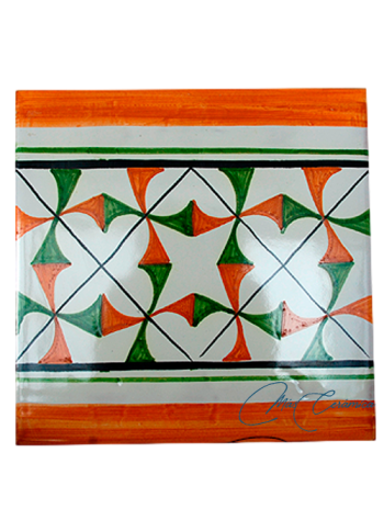 Azulejo Artesanal Naranja "Italiana"