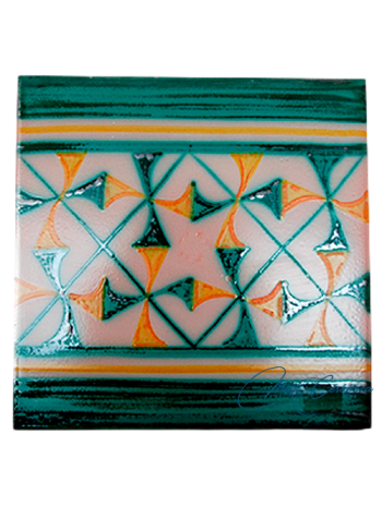 Azulejo Artesanal "Italiana" Verde