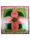 Azulejo Artesanal "Leonardo" Carmín