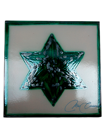 Azulejo Artesanal "Estrella v"