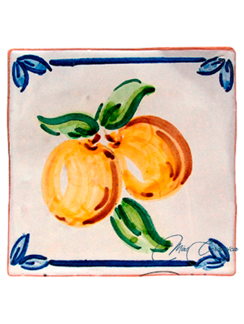 Azulejo Rústico Artesanal Orange