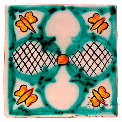 Azulejo Rústico "Mariposa" Azulejo Rústico "Mariposa"