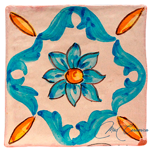 Azulejo Rústico Turquesa "Maite" Azulejo Rústico Turquesa "Maite"
