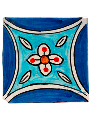 Azulejo Rústico Azul "Clara"