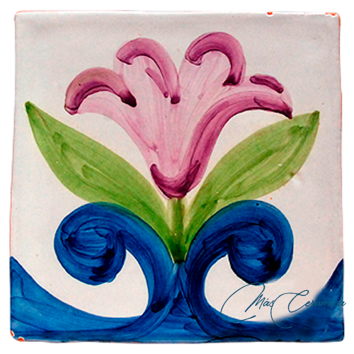 Azulejo Rústico "Tulipán" Azulejo Rústico "Tulipán"