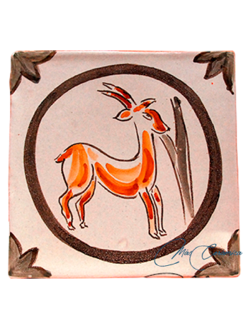 Azulejo Rústico "Ciervo 2"