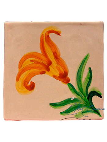 Azulejo Rústico "Flor"