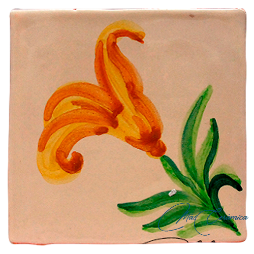 Azulejo Rústico "Flor" Azulejo Rústico "Flor"