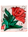 Azulejo Rústico "Clavel"