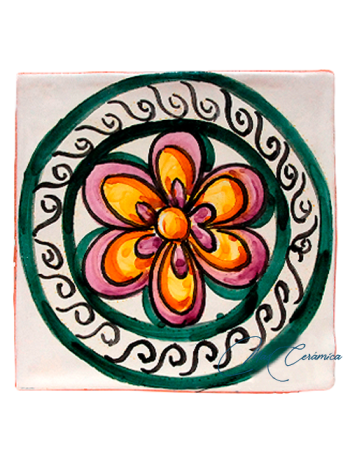 Azulejo Rústico "Sol"