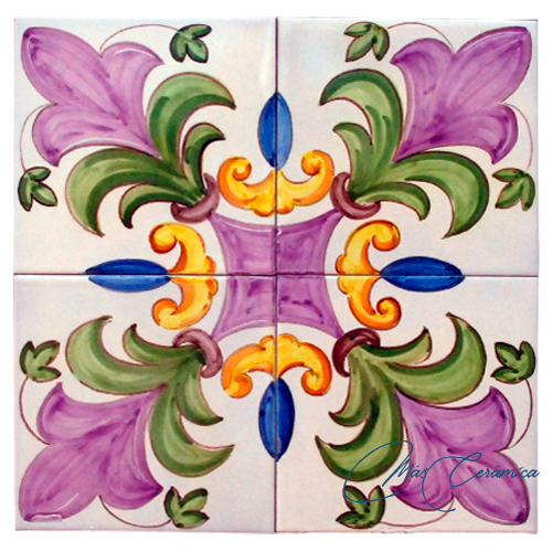 Zócalo de Cerámica Artesanal "Viola" Zócalo de Cerámica Artesanal "Viola"