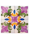 Zócalo de Cerámica Artesanal "Viola"