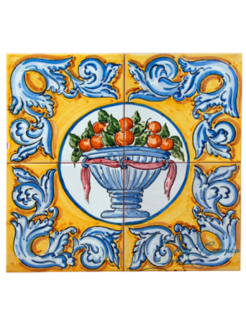 Zócalo de Cerámica Artesanal "Francés
