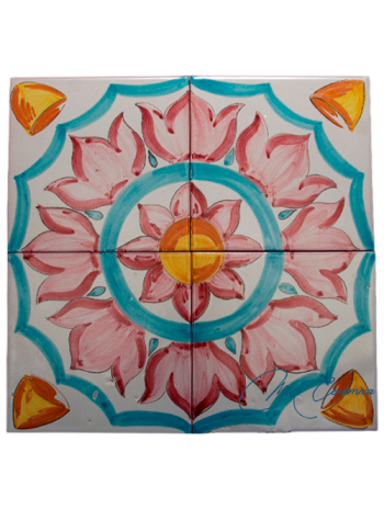Zócalo de Cerámica Artesanal "Tulipa"