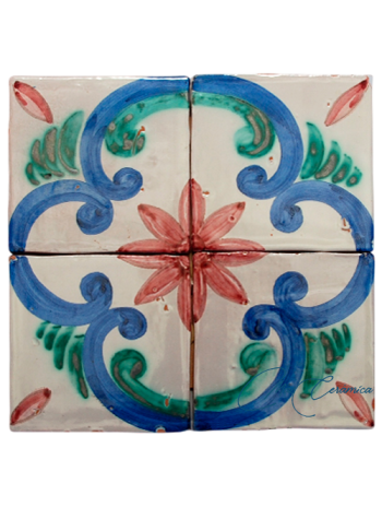 Zócalo de Cerámica Artesanal "Anémola"