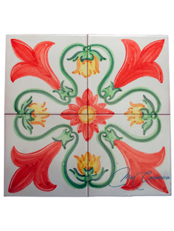 Zócalo de Cerámica Artesanal "Mattiola"