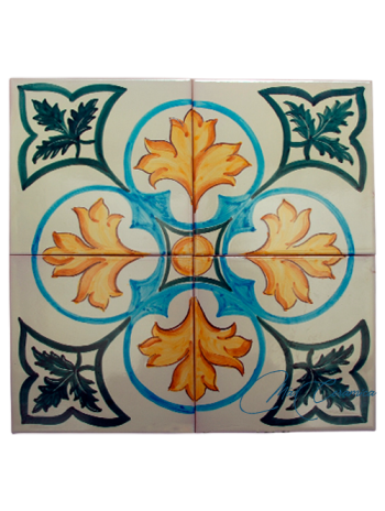 Zócalo de Cerámica Artesanal "Alocasia"