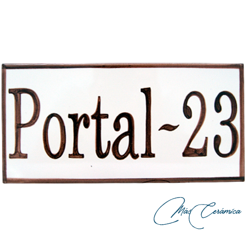 Placa Cerámica "Portal" Placa Cerámica "Portal"