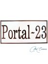Placa Cerámica Portal | Decoración Artesanal para Entradas