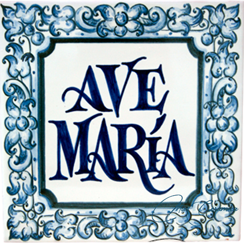 Placa de Cerámica "Ave María" Placa de Cerámica "Ave María"