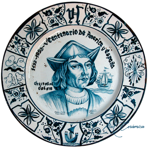 Plato de cerámica "Cristobal Colón" Plato de cerámica "Cristobal Colón"