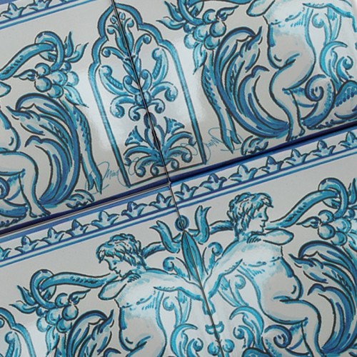Azulejo Artesanal "Angel" Azul Azulejo Artesanal "Angel" Azul