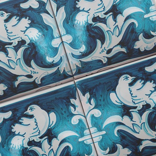 Azulejo Artesanal "Ave"
