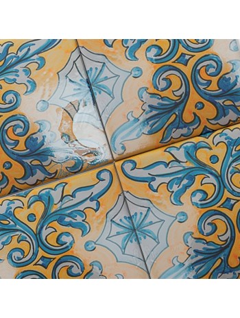 Azulejo Artesanal “Dorada” – Cerámica pintada a mano | MásCerámica