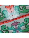 Azulejo Artesanal Velázquez Rojo – Cerámica pintada a mano | MásCerámica