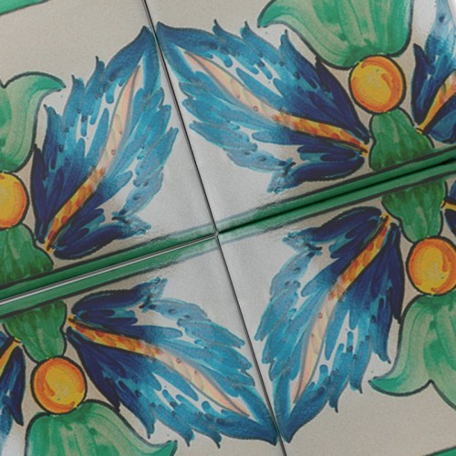 Azulejo Artesanal "Palacio" – Cerámica pintada a mano | MásCerámica Azulejo Artesanal "Palacio" – Cerámica pintada a mano | MásCerámica