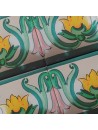 Azulejo Artesanal "Libélula 2" – Cerámica pintada a mano | MásCerámica