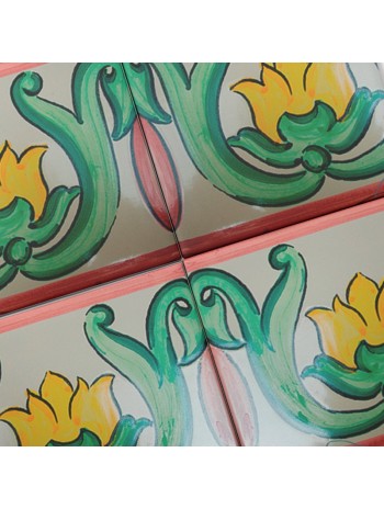 Azulejo Artesanal "Libélula 2" – Cerámica pintada a mano | MásCerámica