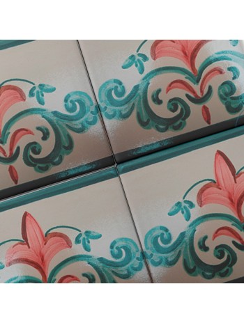 Azulejo Artesanal "Belladona 2" – Cerámica pintada a mano | MásCerámica