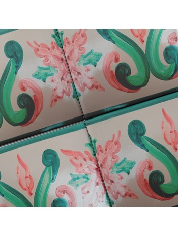 Azulejo Artesanal “Bizantina” – Cerámica pintada a mano | MásCerámica