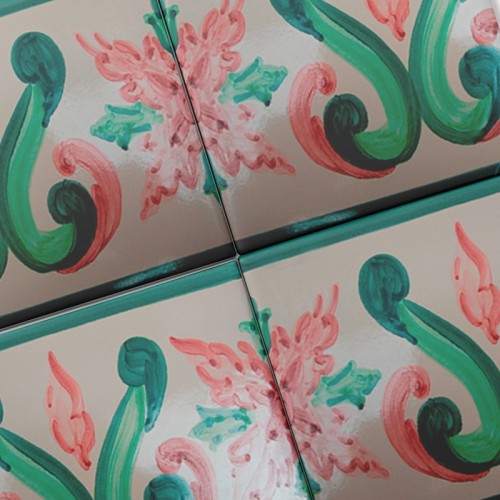 Azulejo Artesanal “Bizantina” – Cerámica pintada a mano | MásCerámica Azulejo Artesanal “Bizantina” – Cerámica pintada a mano | MásCerámica