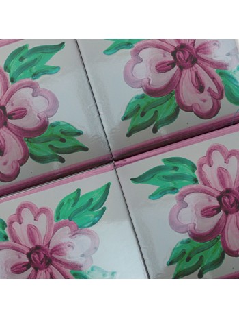 Azulejo Artesanal "Pétalos 3"