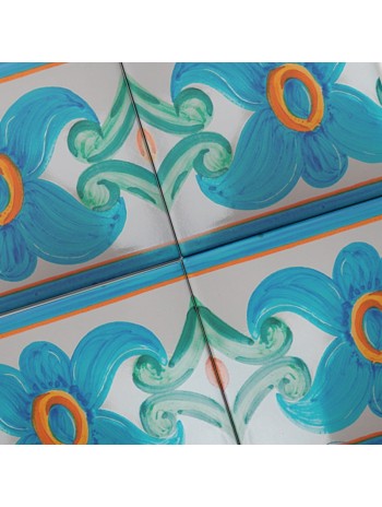 Azulejo Artesanal "Mallorca" Turquesa