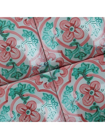 Azulejo Artesanal "Romana" Verde