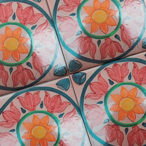 Azulejo Artesanal "Dama"