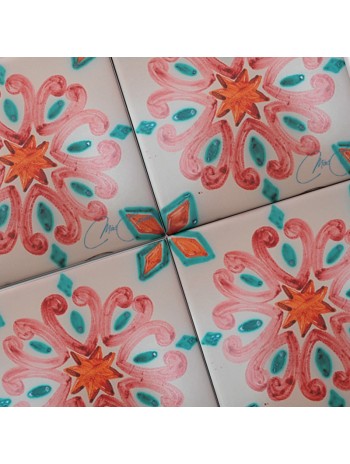 Azulejo Artesanal "Roseta"
