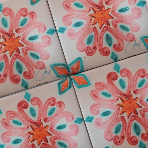 Azulejo Artesanal "Roseta" Azulejo Artesanal "Roseta"