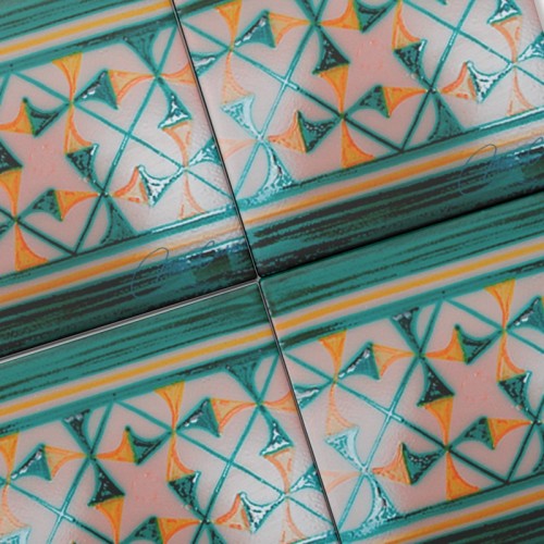 Azulejo Artesanal "Italiana" Verde
