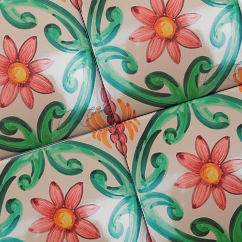Azulejo Artesanal "Rose"