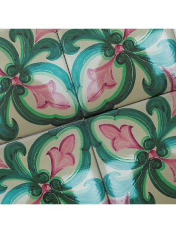 Azulejo Artesanal "Violeta"